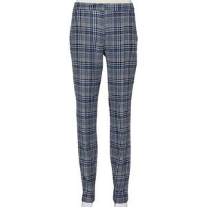 Off-White truck pants plaid Blue & Grey Patterned Wool Zip tapered leg trouser